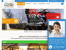 Tablet Screenshot of accessiblemadrid.com